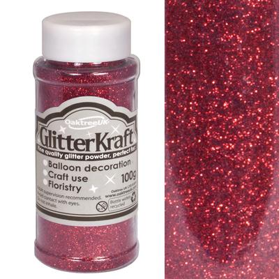 100g Glitter Pot - Burgundy