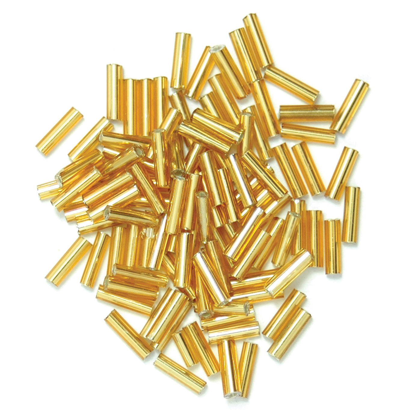30g Bugle Beads 6mm - Gold