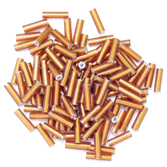 30g Bugle Beads 6mm - Bronze