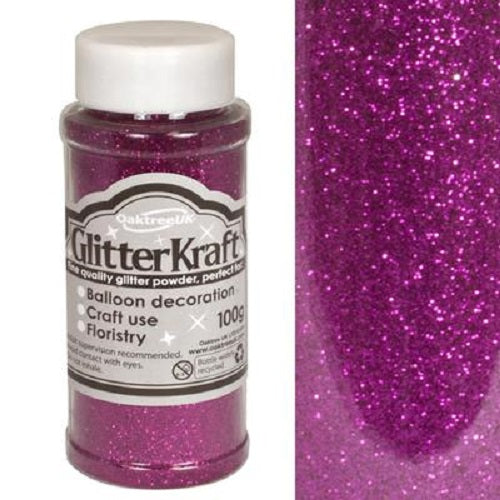100g Glitter Pot - Fuchsia