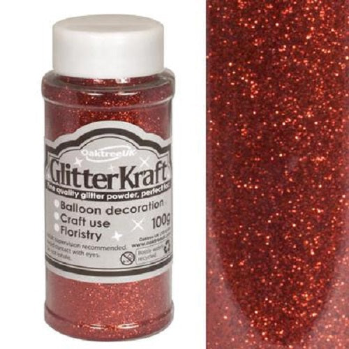 100g Glitter Pot - Red